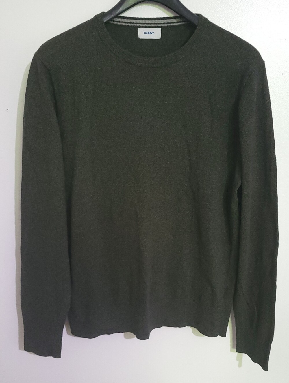 Old Navy Crew Neck Sweater Olive Heather Green Size M